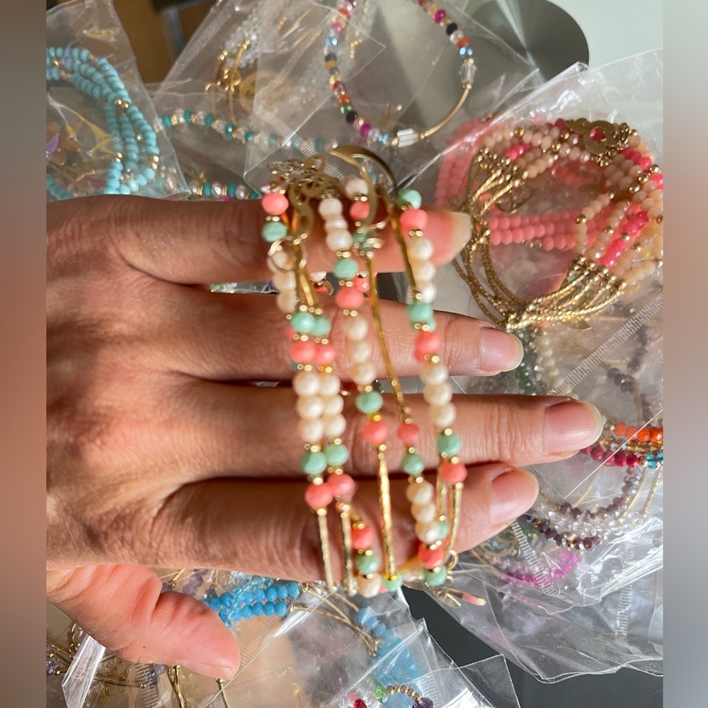 gold plated Mexican bracelets various colors, excellent material